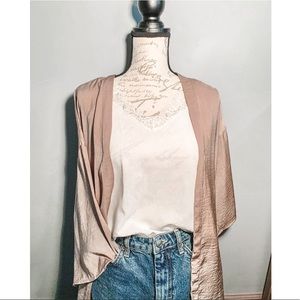Silk Cardigan / Cover Up